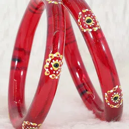 NMII Set Of 2 Polka Dots Printed Bangles image 1