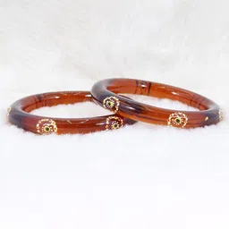NMII Set Of 2 Polka Dots Printed Bangles image 2