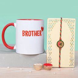 Voylla Set Of 2 Rakhi With Printed Mug And Roli Chawal-image-16