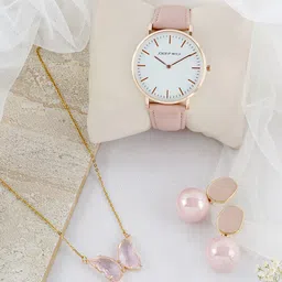 JOKER & WITCH Gold-Toned & Pink Beaded Watch Gift Set JWLS396-image-39