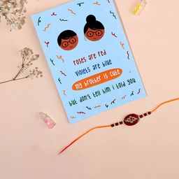 Happening Hippo Unisex Wall Art Rakhi Gift Set-image-5