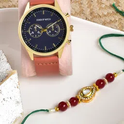 JOKER & WITCH Men Analogue Watch With Rakhi Gift Set-image-21