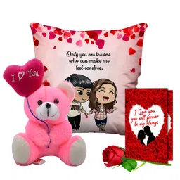 ME & YOU Red & Pink 4 Pieces Printed Valentine's Gift Set-13