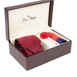 Louis Philippe Men Red Accessory Gift Set-image-68