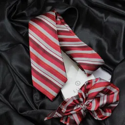 KOVOVE Men Red & Grey Striped The Selective Accessory Gift Set-picture-6