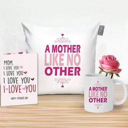 TIED RIBBONS White & Pink Printed Mothers Day Gift Set-34