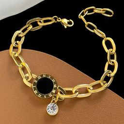 MYKI Gold-Plated Cubic Zirconia Link Bracelet-28