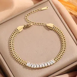 MYKI Gold-Plated Stainless Steel Wraparound Bracelet-28
