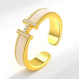 MYKI Gold-Plated CZ Studded Finger Ring-image-17
