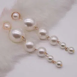 MYKI Rose Gold-Plated Contemporary Drop Earrings-image-78