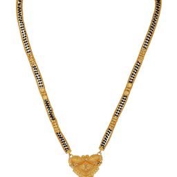 Ramdev Art Fashion Jwellery Gold-Plated Artificial Stones and Beads Mangalsutra-image-4