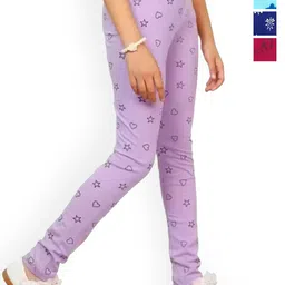 BAESD Girls Pack Of 4 Printed Churidar-Length Leggings-image-23