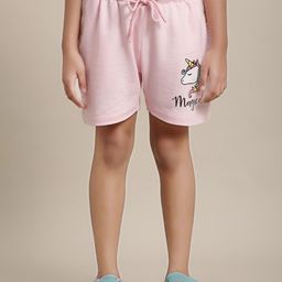 Kids Ville Girls Printed Mid-Rise Shorts-image-93