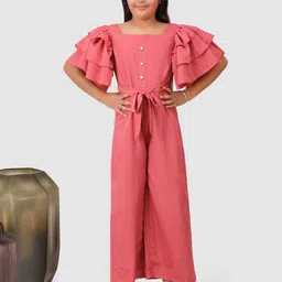 Jelly Jones Girls Flutter Sleeve Modal Basic Jumpsuit-image-99