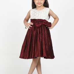 Jelly Jones Maroon & White Dress-picture-11