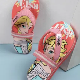 Kids Ville Girls Frozen Printed Rubber Thong Flip Flops-53