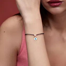 MINUTIAE Crystals Rose Gold Plated Link Bracelet-35