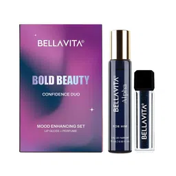 Bella Vita Organic Mood Enhancing Bold Beauty Gift Set of 2 - Perfume 15ml & Lip Gloss 4ml-38