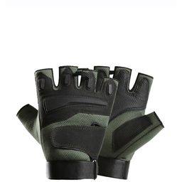 Alexvyan Men Half-Finger Back Open Breathable Riding Gloves-19