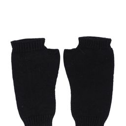 Bharatasya Women Black Knitted Winter Mitten Gloves-image-85