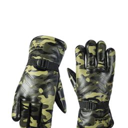 Alexvyan Men Camouflage Printed Snow & Wind Proof Protective Riding Gloves-picture-11