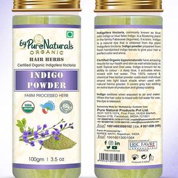 byPureNaturals Organic Natural Herbal Indigo Powder - 100 g-39