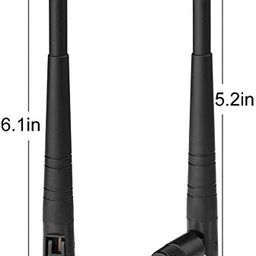 3an telecom 2.4GHz WiFi Antenna 5dBi RP-SMA Antenna for WiFi Router Hotspot, PCI PCIe Network Card, WiFi USB Adapter, Wireless Range Extender 2 PCS image 4