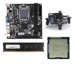 rionix H61 Motherboard Kit with Processor i5 ATX 3570/3470s/3330s Gen 2.90Ghz to 3.80Ghz+ 8GB RAM DDR3(Single Stick) + CPU Fan image 1