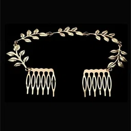 EL REGALO Women Gold-Toned Embellished Comb Pin-image-66
