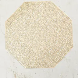 Home Centre Gold-Coloured Solid Table Placemats-31