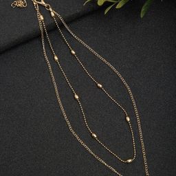 YouBella Gold-Toned Gold-Plated Layered Necklace-image-95