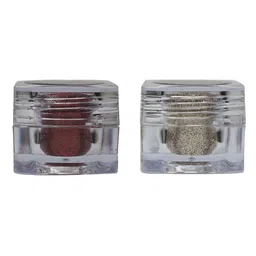 Veoni BELLE HD Set of 2 Holographic Glitter Eyeshadows Ruby Red  & Champagne Gold  5g-17