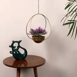 pristine interiors Gold Metal Planter-picture-26