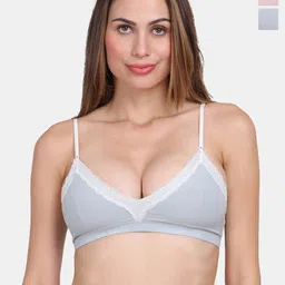 Amour Secret Pack of 2 Seamless Lightly Padded Bra PD9068_Gry_Rbn-image-87