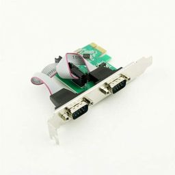 care case CARE CASE® 9-pin 2 Serial Ports PCI-e Controller Card PCIE-2S WCH DB9 to 2 Ports RS232, 1x 9-Pin Serial Ports DB9 RS232 PCI-E Card image 2