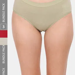Amour Secret Women Cotton Pack Of 3 Anti-Bacterial Hipster Briefs-picture-42