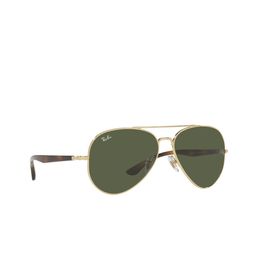Ray-Ban Green Lens & Gold-Toned Aviator Sunglasses & UV Protected Lens 8056597432146-image-45