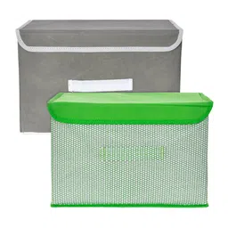 Kuber Industries Green 2 Pieces Foldable Drawer Organisers image 5