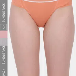Amour Secret Women Pack of 3 Smooth-Fit Anti-Bacterial Bikini Briefs-image-67