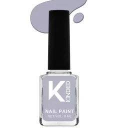 KINDED Long Stay Glossy Finish Nail Polish - 9ml - Pastel Slate Grey 18-36