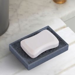 OBSESSIONS Grey Textured Soap Dish-49
