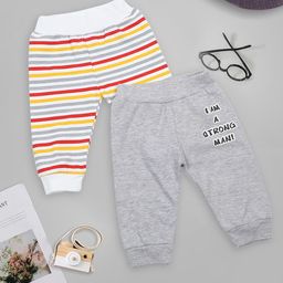 MeeMee Kids Boys Set Of 2 Joggers Pant-19