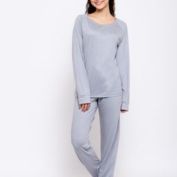 iki chic Women Grey Solid Night Suit-picture-51