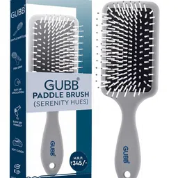 GUBB Serenity Hues Ball-Tipped Bristles Paddle Hair Brush - Grey-41