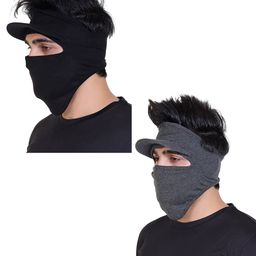Gajraj Pack Of 2 Strechable Full Face Masks With Visor-38