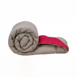 RF RELAXFEEL Grey & Pink Heavy Winter 233 GSM Double Bed Comforter-image-11