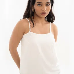 Halff Grey Shoulder Straps Vibrant Camisole Top-image-125
