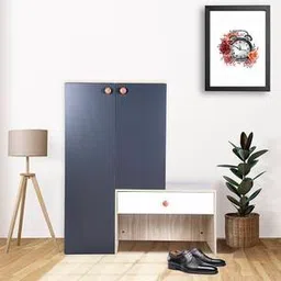 gudsmith Engineered Engineered Wood Shoe Rack in New Light Walnut And Graphite Gr...-picture-48