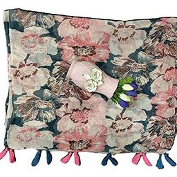 stolevilla ™ Women's Printed Chiffon Multicolored Scarf and Stoles with Tassels Set of 2 (ST174) image 2