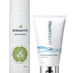 Neutriderm Combo of Vitamin E Moisturiser-125 ml &Dermavive Hydra Cleanser-250ml-44